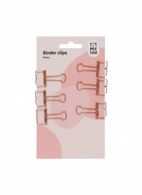 Klipsy do spinania dokumentów metal 6 szt 19mm Berlingo (328220) Berlingo