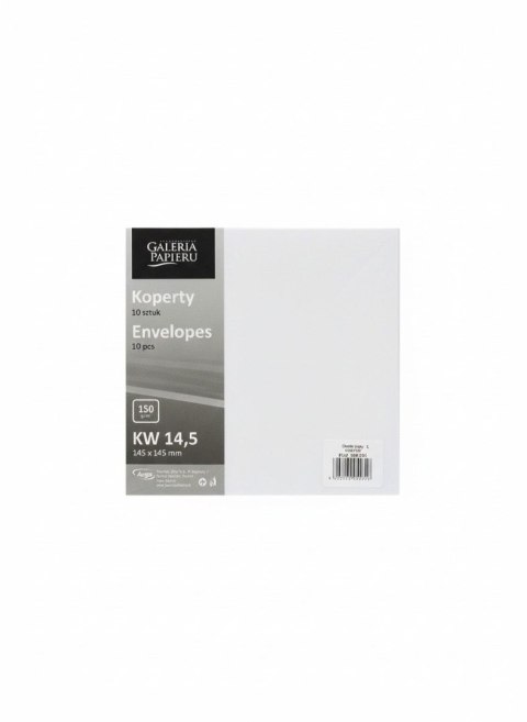 Koperta kw biała [mm:] 145x145 Argo (280791) 10 sztuk Argo