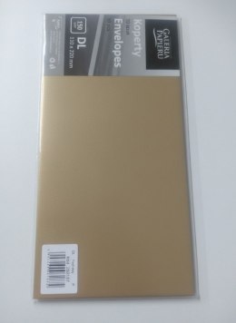 Koperta pearl złoty P DL złoty Galeria Papieru (280157) 10 sztuk Galeria Papieru