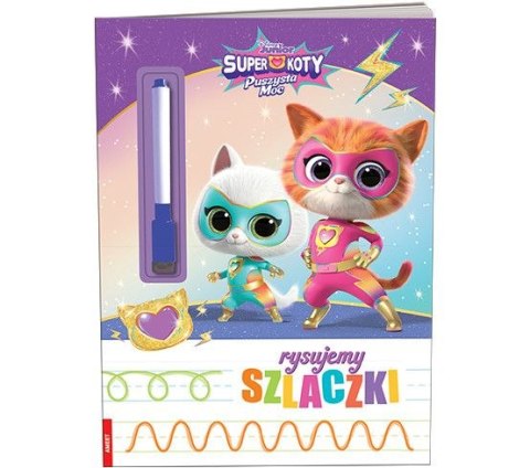 Książeczka edukacyjna Superkoty. Rysujemy Szlaczki Ameet (KSS 9114) Ameet
