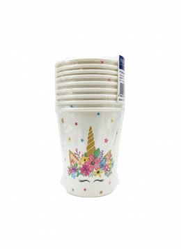 Kubek jednorazowy Unicorn Party papierowe papier 250ml Paw (PC8003400) Paw