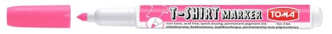 Marker specjalistyczny różowy T-SHIRT wkład różowy 1-4mm okrągła końcówka Toma (TO 744) Toma