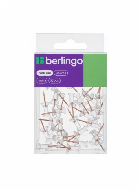 Pinezki kolor: przejrzysty/czarny 30 szt Berlingo (330188) Berlingo
