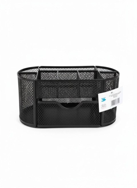 Przybornik na biurko JUMBO czarny metal Tres (5a) Tres