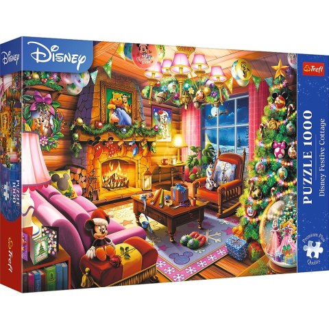 Puzzle Premium Plus Świąteczna chatka Disney 1000 el. Trefl (10916) Trefl