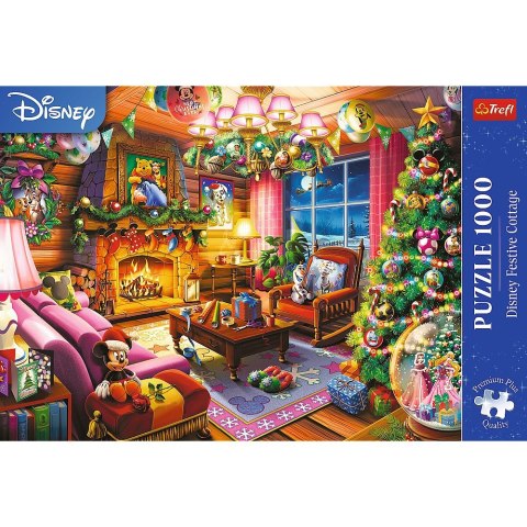 Puzzle Premium Plus Świąteczna chatka Disney 1000 el. Trefl (10916) Trefl