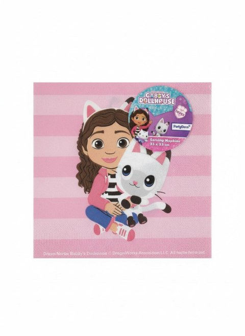 Serwetki Koci Domek Gabi mix papier [mm:] 330x330 Partydeco (SP33-111) Partydeco