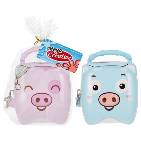 Skarbonka metalowa świnka metal Mega Creative (547575) Mega Creative