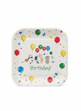 Talerz jednorazowy Balloons papier śr. 230mm 8 szt Paw (PPS8000100) Paw
