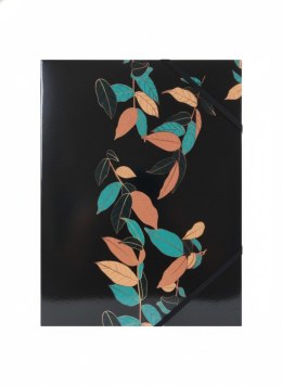 Teczka kartonowa na gumkę LIŚCIE A4 mix Tetis (BT601-B1(96)) Tetis