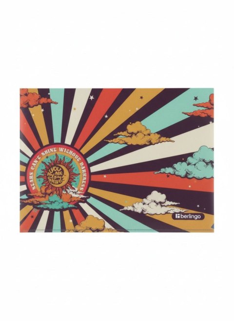 Teczka plastikowa na zatrzask A4 mix 300 mic. Berlingo (352550) Berlingo