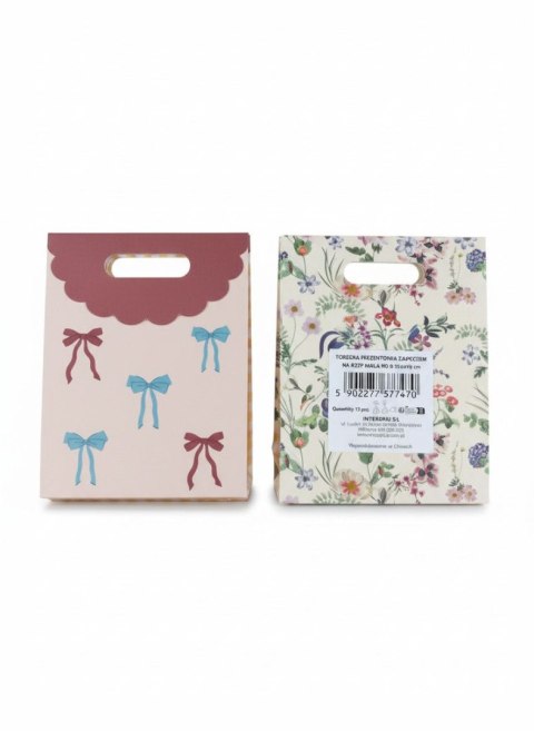 Torba prezentowa mała zapinana na rzep [mm:] 120x60x 100 Interdruk (190g) Interdruk