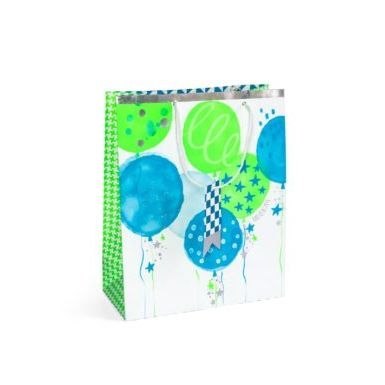 Torba prezentowa urodziny niebieski, L, 5szt. [mm:] 320x260x 120 Argo (257058) Argo