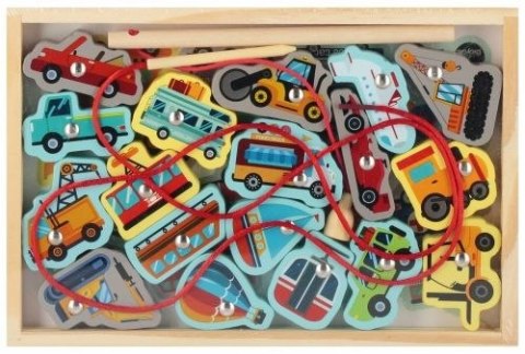 Układanka drewniana magnetyczna pojazdy Mega Creative (567344) Mega Creative