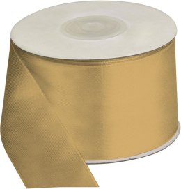 Wstążka Craft-Fun Series satynowa 50x25 [mm x m] złoty jasny Titanum (50MM/25M 019J) Titanum
