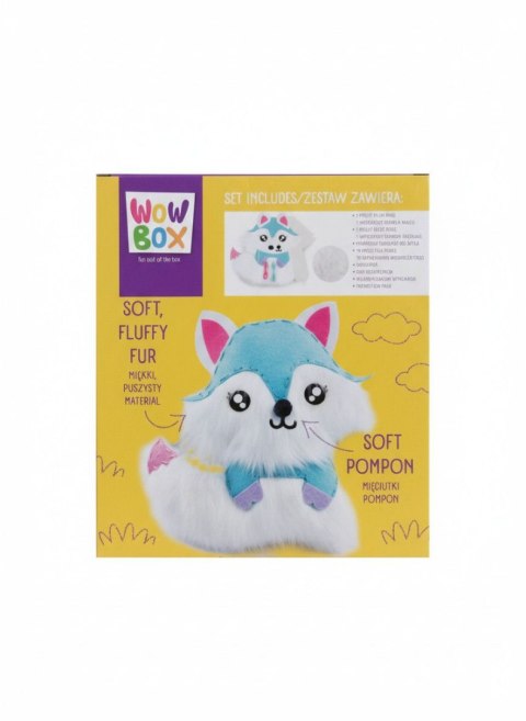 Zestaw kreatywny dla dzieci Wow Box do samodzielnego wykonania pluszowego lisa Tm Toys (WOW0273) Tm Toys