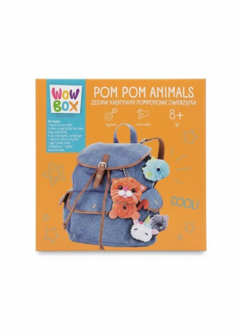 Zestaw kreatywny dla dzieci Wow Box do wykonania zwierzątek z pomponów Tm Toys (WOW0275) Tm Toys
