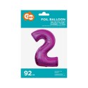Balon foliowy cyfra 7 srebrny 35 cm 45cal Godan (FG-C35S7) Godan