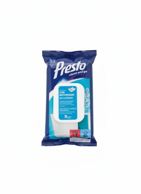 Chusteczki czyszczące Presto do łazienki 5 szt Presto