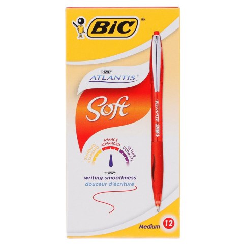 Długopis Atlantis Długopis 9051342 wkład czerwony Bic (czerwony) Bic