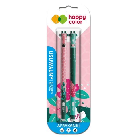 Długopis wymazywalny Afrykańskie wkład niebieski 0,5mm Happy Color (HA 4120 01AF-3) Happy Color