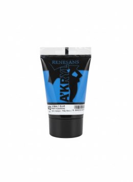 Farba akrylowa Błękit kobaltowy kolor: Błękit kobaltowy 100ml Renesans (40) Renesans
