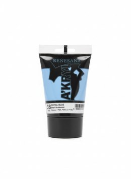 Farba akrylowa Błękit królewski kolor: Błękit królewski 100ml Renesans (38) Renesans