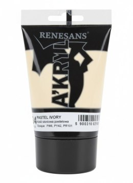 Farba akrylowa Kość słoniowa pastelowa kolor: kość słoniowa 100ml Renesans (34) Renesans