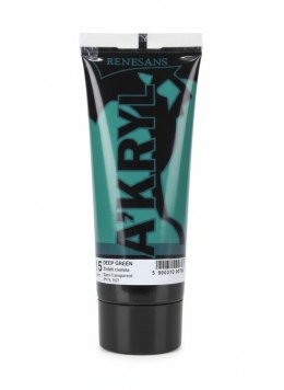 Farba akrylowa Zieleń ciemna kolor: zielony 200ml Renesans (15) Renesans