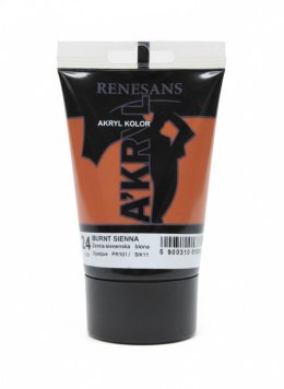 Farba akrylowa Ziemia sieneńska palona kolor: Ziemia sieneńska palona 100ml Renesans (24) Renesans
