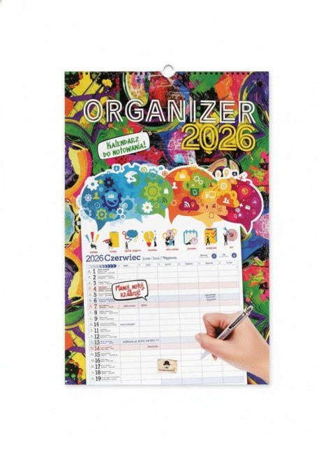 Kalendarz ścienny organizer 320mm x 470mm Pan Kalendarzyk (A3 V.2) Pan Kalendarzyk