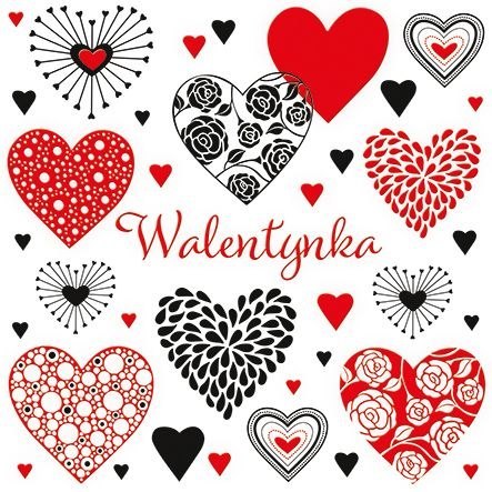 Kartka składana Walentynka kw [mm:] 150x150 Pol-mak (LKW) Pol-mak