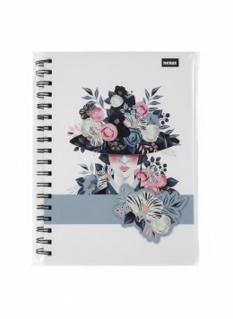 Kołozeszyt (kołonotatnik) Flower B5 96k. 70g krata Beniamin (5115) Beniamin