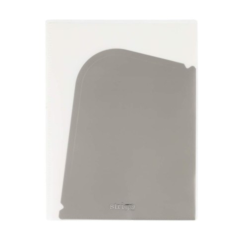 Koszulki na dokumenty SMART szary A4 kolor: szary typu U Strigo (SF077) Strigo