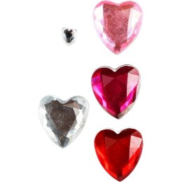 Kryształki samoprzylepne Serca Titanum
