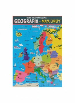 Książeczka edukacyjna KARTA EDUKACYJNA GEOGRAFIA EUROPA Henry (5905701489909) Henry