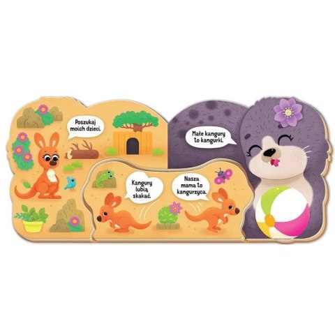 Książka dla dzieci Mamy i dzieci w ZOO. Dwie książeczki w jednej Aksjomat Aksjomat