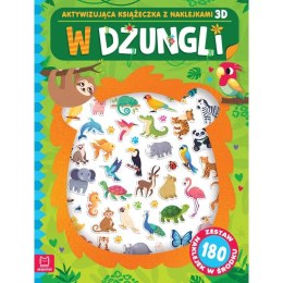 Książka dla dzieci W dżungli. Aktywizująca książeczka z naklejkami 3D. Aksjomat Aksjomat