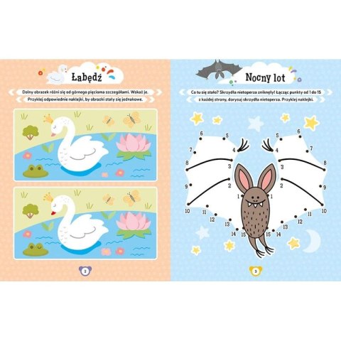 Książka dla dzieci Zwierzęta. Aktywizujące zadania z naklejkami 3D Aksjomat Aksjomat