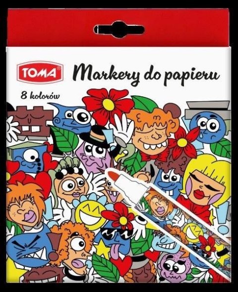 Marker do papieru do papieru wkład mix 1,5mm Toma Toma