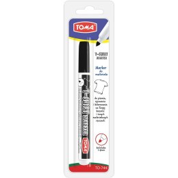Marker specjalistyczny rózowy T-SHIRT wkład niebieski okrągła końcówka Toma (TO 744) Toma