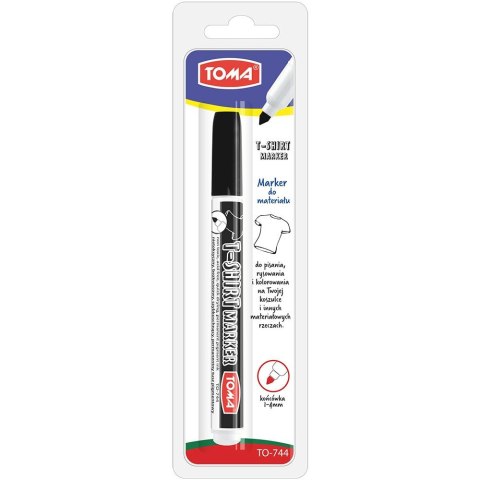 Marker specjalistyczny rózowy T-SHIRT wkład niebieski okrągła końcówka Toma (TO 744) Toma
