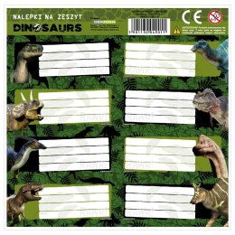 Naklejka na zeszyt Dinozaur [mm:] 160x160 Derform (NNZDN) Derform