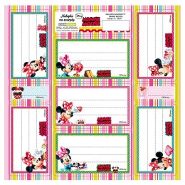 Naklejka na zeszyt Myszka Minnie [mm:] 165x165 Derform (NNZMM) Derform