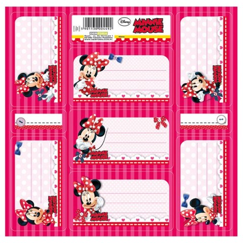 Naklejka na zeszyt Myszka Minnie [mm:] 165x165 Derform (NNZMM) Derform