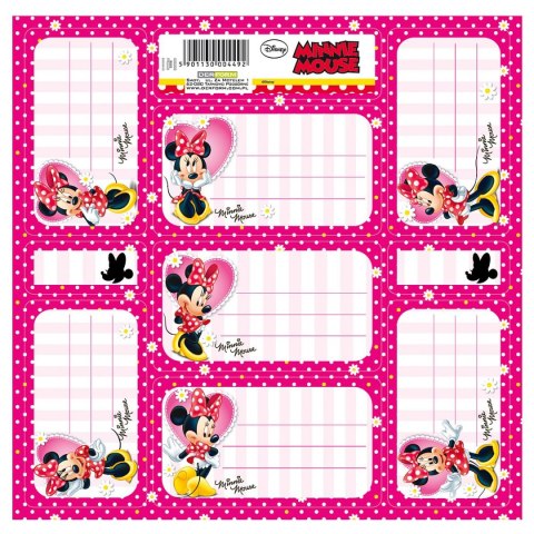 Naklejka na zeszyt Myszka Minnie [mm:] 165x165 Derform (NNZMM) Derform