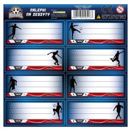 Naklejka na zeszyt Piłka [mm:] 160x160 Derform (NNZPI19) Derform