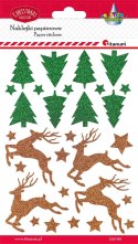 Naklejka (nalepka) Craft-Fun Series Choinki, renifery, gwiazdki Titanum (22LJ1202) Titanum