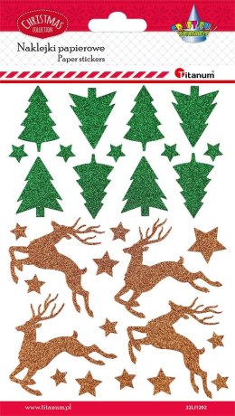Naklejka (nalepka) Craft-Fun Series Choinki, renifery, gwiazdki Titanum (22LJ1202) Titanum