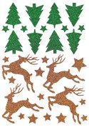 Naklejka (nalepka) Craft-Fun Series Choinki, renifery, gwiazdki Titanum (22LJ1202) Titanum